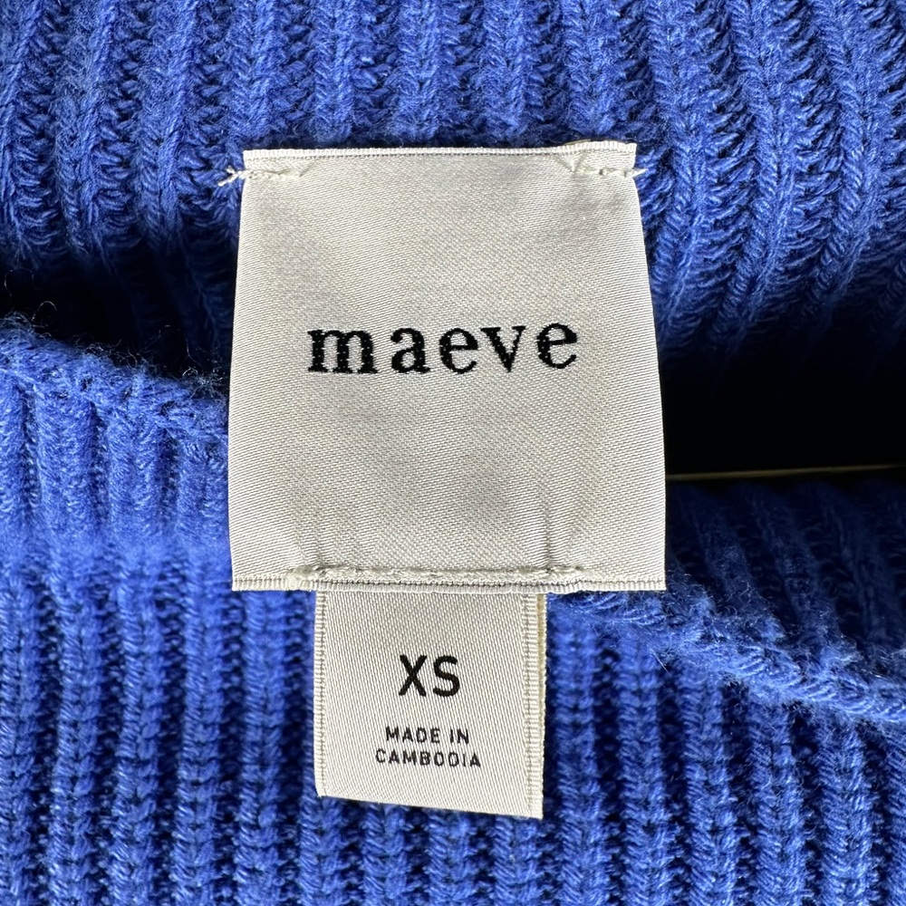 Maeve Cobalt Blue Turtleneck Sweater - Picture 6 of 8